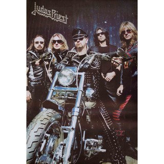 โปสเตอร์ วง Judas Priest จูดาสพรีสต์ วงดนตรี วงเฮฟวีเมทัล อังกฤษ โปสเตอร์ ติดผนัง สวยๆ ภาพติดผนัง poster