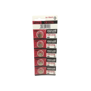 ถ่านกระดุม ถ่านนาฬิกา CR1216 3V cr1216 Maxell Calcuator Battery ถ่านกลม นาฟิกา เครื่องคิดเลข