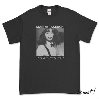 เสื้อยืดพลาสติก พิมพ์ลาย HITAM Mariya TAKEUCHI สีดํา