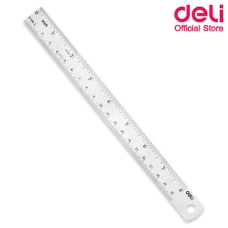 Deli 8462 Rulers ไม้บรรทัดฟุตเหล็ก ยาว 20 เซนติเมตร (8 นิ้ว) แพ็ค 1 ชิ้น ไม้บรรทัด เครื่องเขียน อุปกรณ์การเรียน ไม้บรรทัดเหล็ก