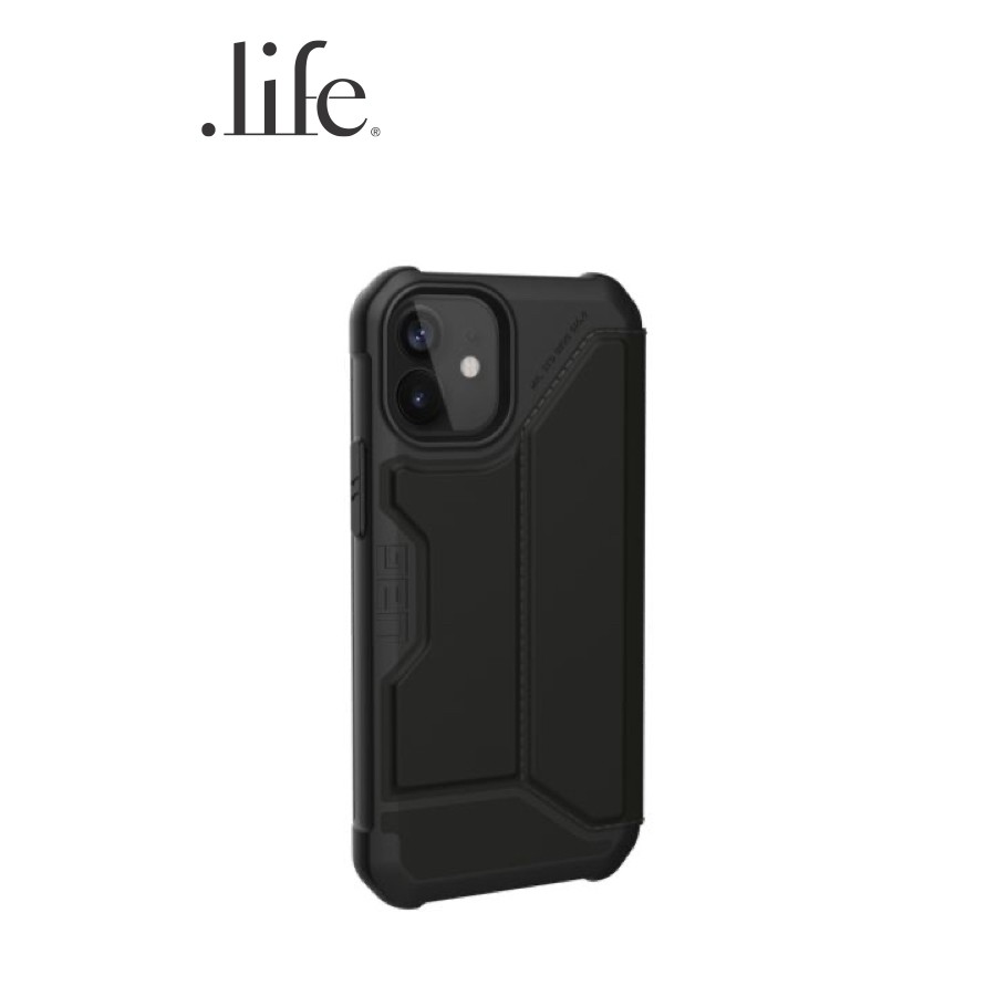 uag-เคสกันกระแทกและกันรอยขีดข่วน-รุ่น-metropolis-case-for-iphone-12-mini-black-pu-by-dotlife