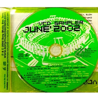 Vcdเพลง💚Sampler June 2002💚ลิขสิทธิ์แท้ แผ่นใหม่มือ1