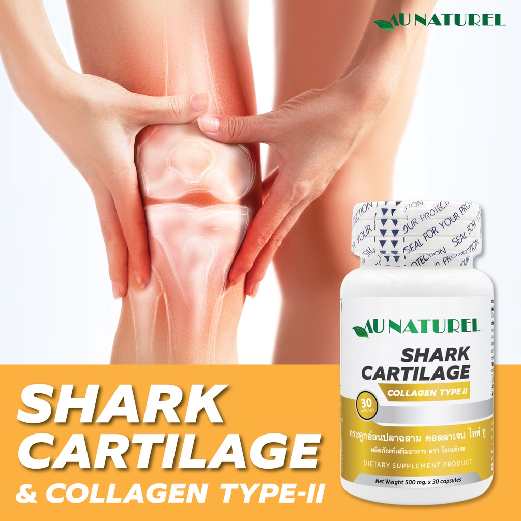 ภาพสินค้ากระดูกอ่อนปลาฉลาม คอลลาเจน ไทพ์ ทู โอเนทิเรล Shark Cartilage Collagen Type II คอลลาเจนไทพ์ทู AU NATUREL จากร้าน au.naturel.th บน Shopee ภาพที่ 3