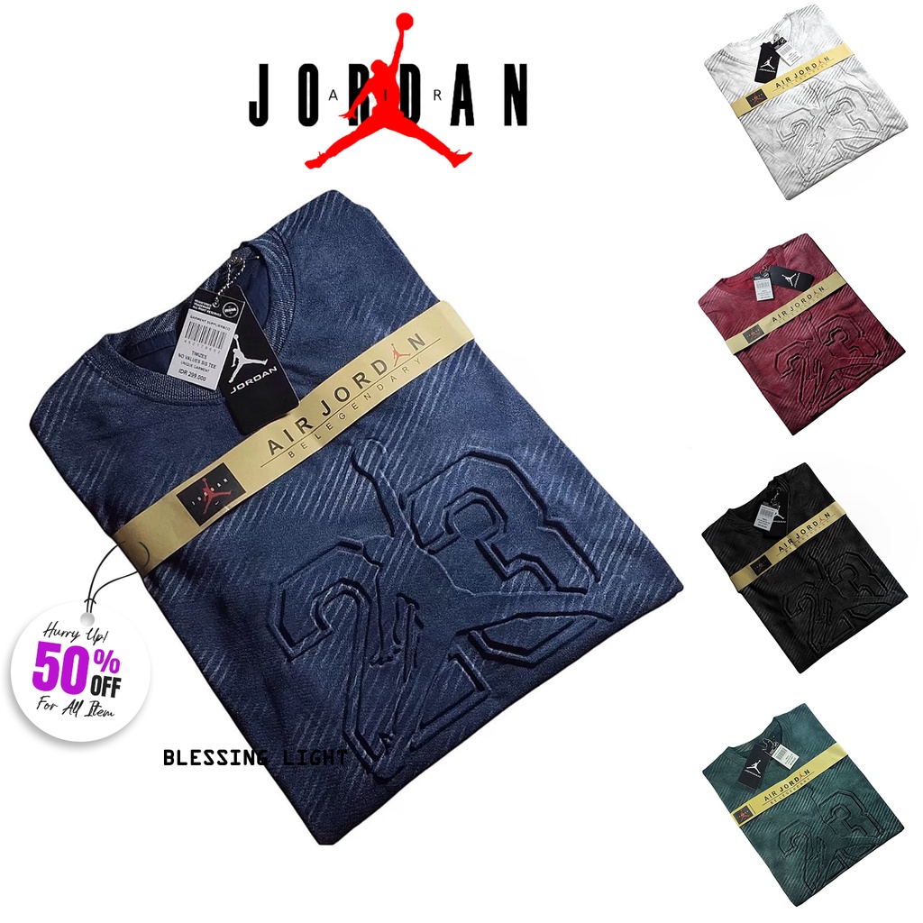 เสื้อยืด-พิมพ์ลาย-jordan-fullprint-แบบนูน-พรีเมี่ยม-สําหรับผู้ชาย