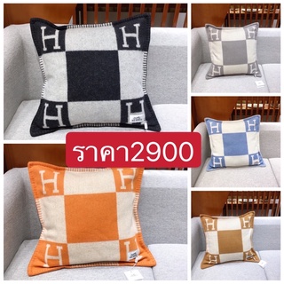 พรี ​ Hermes โซฟา ขนสัตว์ โซฟา​หมอน​อิง หมอนโยน ตกแต่งบ้าน 50*50ซม