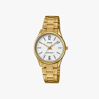[ประกันร้าน] CASIO นาฬิกาข้อมือผู้หญิง  Standard Gold รุ่น LTP-V005G-7BUDF-S