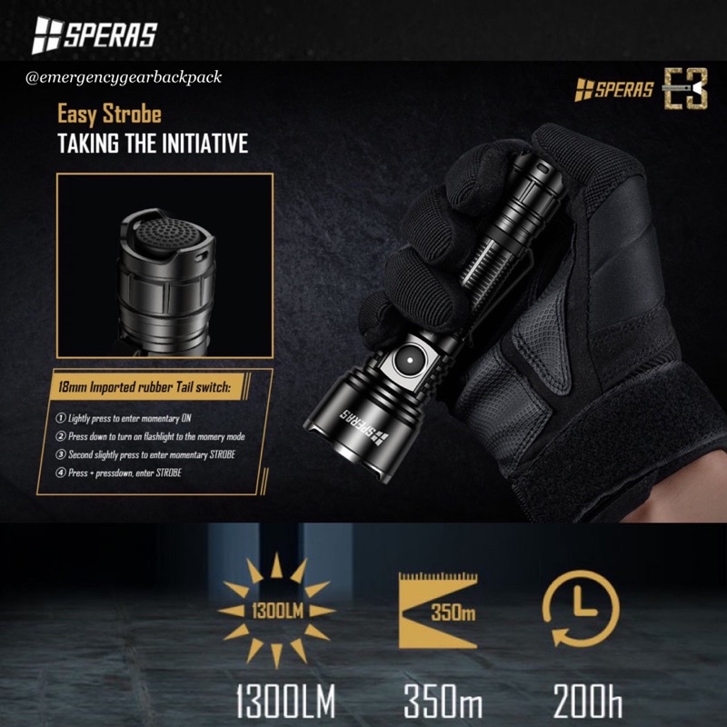 speras-e3-1300lms-350m-edc-tactical-flashlight