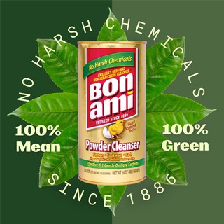 สินค้า ผงทำความสะอาด อเนกประสงค์ Bon Ami ผงทำความสะอาด เครื่องครัว ทำความสะอาด สแตนเลส โครเมี่ยม ขจัดคราบ เอนกประสงค์จากอเมริกา