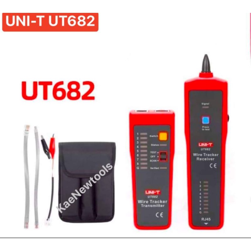 UNI-T UT682 เครื่องทดสอบสายแลนด์ wire Tracker ทดสอบสายโทรศัพท์ ทดสอบสาย ...