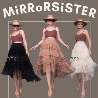 Code : 20212.6 กระโปรงมุ้งต่อชั้นๆ งานป้าย Mirrorsister