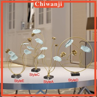 [Chiwanji] ประติมากรรมเหล็ก รูปใบไม้ สําหรับตกแต่งโต๊ะ