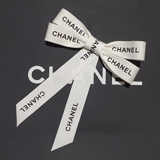 กิ๊ฟโบว์ติดผมจากริบบิ้น chanel ของแท้100% (พร้อมส่ง)