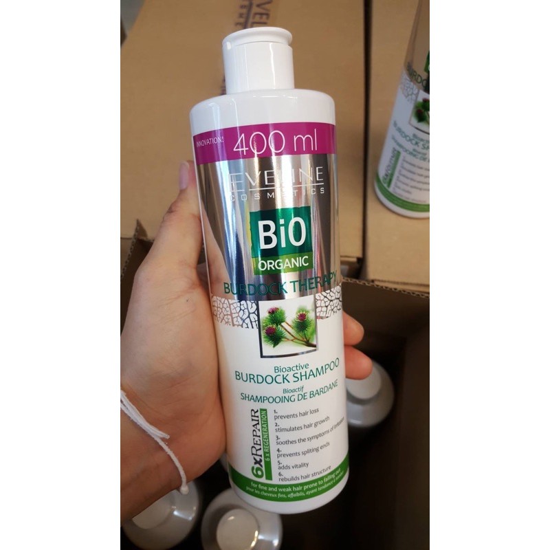 Eveline BIO Burdock Therapy Bioactive Burdock Shampoo 400ml. | Shopee ...