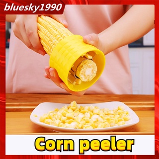 ห้องครัวสแตนเลสสตีลเครื่องตัดข้าวโพด Peeler Stripper Corn Thresher เครื่องมือ Slicer Corn Stripper