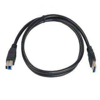 ภาพขนาดย่อของสินค้าสาย USB 3.0 Type A Male to B Male Printer Scanner Cable ความยาว 1.8 เมตรสีดำ