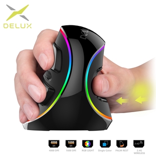 ภาพหน้าปกสินค้าDelux M618 Plus RGB เมาส์ออปติคอล 6 ปุ่มกด 4000 จุดต่อนิ้ว ถอดออกได้ พร้อมที่วางฝ่ามือ สําหรับคอมพิวเตอร์ ที่เกี่ยวข้อง