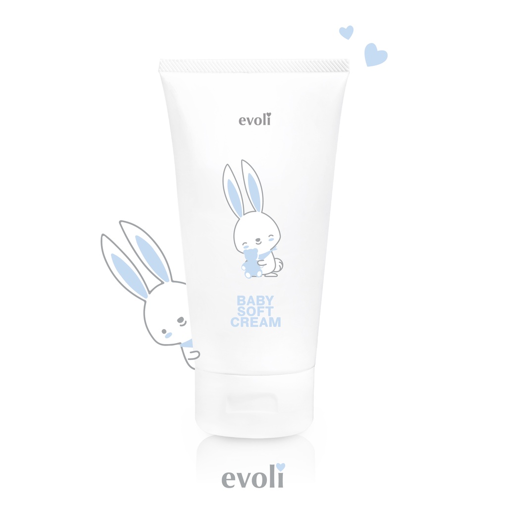 ครีมบำรุงผิวหน้าและกาย-evoli-baby-soft-cream