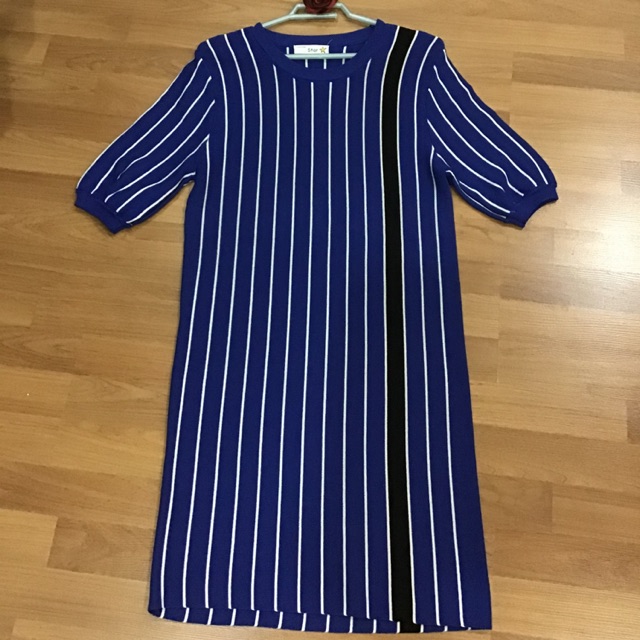 Srmarla Stripe Ss Knit Knitwear Black