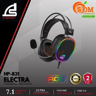 ภาพหน้าปกสินค้าHEADSET (หูฟัง) SIGNO (HP-831) ELECTRA RGB LIGHT DESIGN VIRTUAL 7.1 SURROUND SOUND BUILT-IN RGB LIGHT DESIGN (2Y) ของแท้ ที่เกี่ยวข้อง