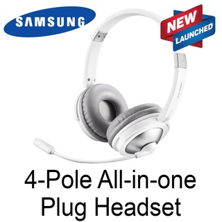 SAMSUNG SHS-510WT 4 Pole All in One Plug Headset Headphone Noise Canceling Korea