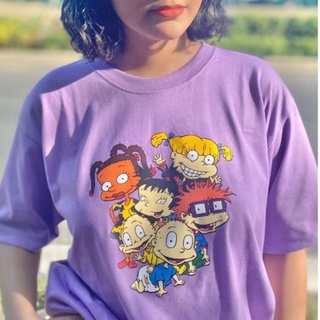 เสื้อยืดคอกลม Rugrats Characters | Thrift Apparel T-Shirtเสื้อยืด