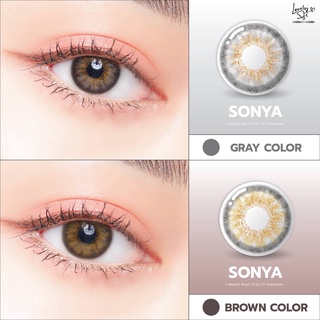 🔥คอนแทคเลนส์✨ขนาดมินิ✨Gray/Brown✨ Sonya (Lovelysoft)