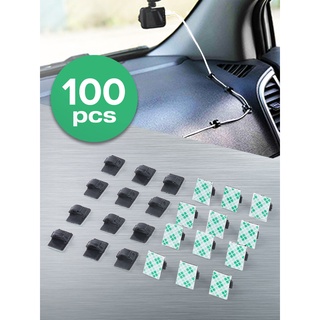 M89 คลิปยึดสายไฟ ที่เก็บสายไฟ คลิปเก็บสายเคเบิ้ล ไม่ต้องเจาะ Cable Clips 100pcs (พร้อมส่งจากไทย)