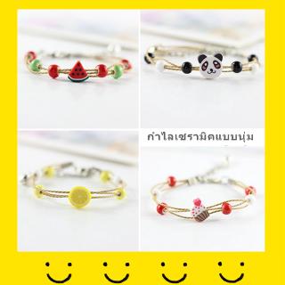 จำนวนของผลไม้กำไลเซรามิก รูปแบบกำไลแฟชั่น สร้อยข้อมือเซรามิกตลก