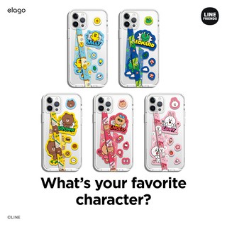 elago LINE FRIENDS Phone Strap with Stickers for smartphones (อุปกรณ์เสริมสายคล้องมือถือพร้อมสติกเกอร์แต่งเคส)