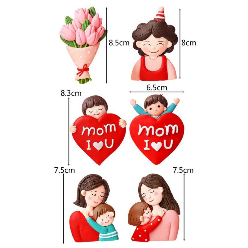 ฟิกเกอร์-รูปแม่ถือลูกชาย-สําหรับตกแต่งเค้กวันเกิด