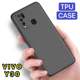 TPU CASE เคสวีโว่ VIVO Y30 เคสซิลิโคน เคสนิ่ม สวยและบางมาก เคสสีดํา สินค้ามาใหม่พร้อมส่ง [ส่งจากไทย]