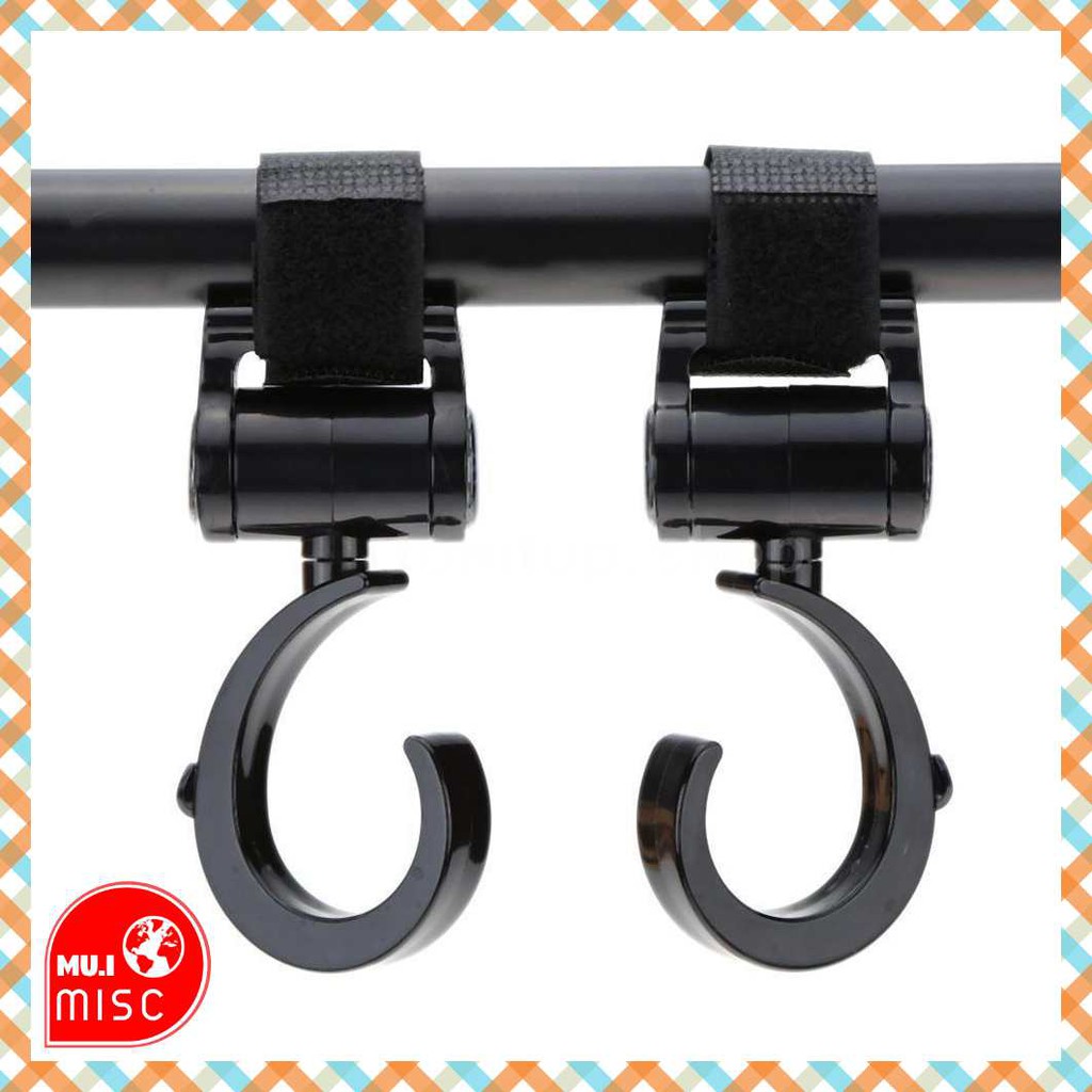 ภาพหน้าปกสินค้าMUIMISC  (2 ชิ้น)- Stroller hook - ตะขออเนกประสงค์สำหรับรถเข็นเด็ก ตะขอแขวนสัมภาระติดรถเข็นเด็ก ที่แขวนถุงใส่ของ จากร้าน muimisc บน Shopee