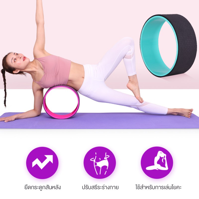 XtivePRO Yoga Wheel วงล้อโยคะ สำหรับการออกกำลังกาย เล่นโยคะ รับน้ำหนักได้ 150 kg https://lnwchill.com
