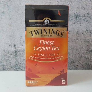 Twinings Finest Ceylon Tea 2g.x25 ทไวนิงส์ ไฟเนตส์ ซีลอน ชาอังกฤษ 2กรัม x 25/1 กล่อง