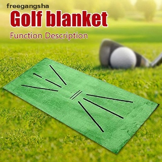 สินค้า [FREG] Foldable Golf Hitting Mat Swing Training Aid Portable Golf Practice Training Mat FDH