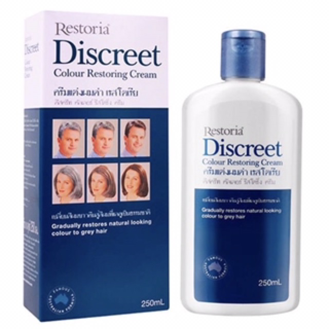 restoria-discreet-colour-restoring-cream-เรสโตเรีย-ครีมแต่งผมดำ