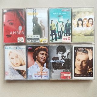 เทปคาสเซ็ตเทปเพลงสากลหลายยุค AMBER, YAZOO, MLTR, BOND, DEBBIE GIBSON, ENGELBERT, MAKSIM ( Cassette 1029050865 )