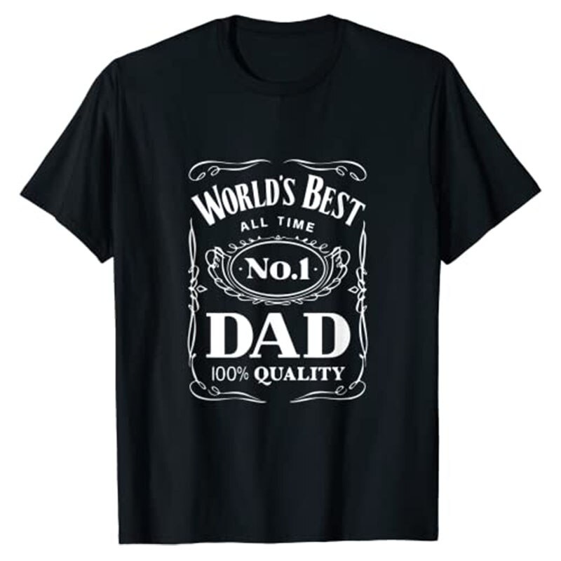เสื้อผ้าผชเสื้อยืด-พิมพ์ลายกราฟฟิคตัวอักษร-world-s-best-no-1-daddy-father-สําหรับครอบครัวs-5xl