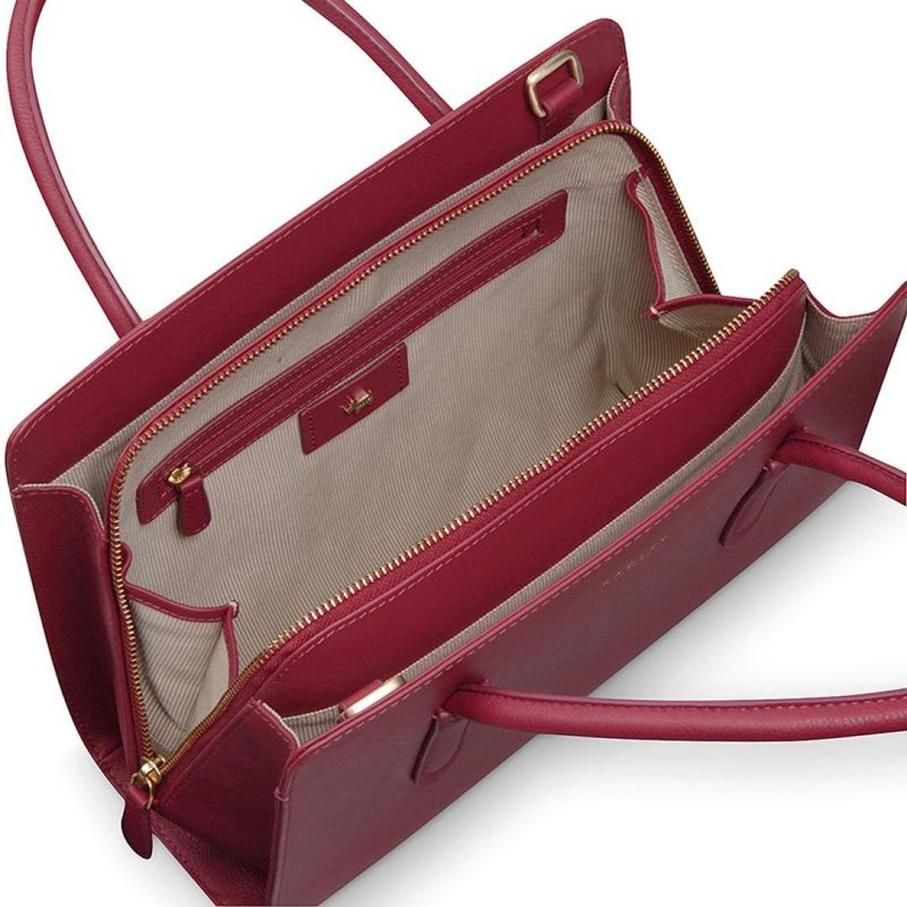 radley-กระเป๋าถือผู้หญิง-หนังแท้-สีแดง-claret