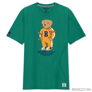 【NEW】พร้อมส่ง เสื้อยืดโปโล แขนสั้น พิมพ์ลายหมีแฟนซี จาก Beverly Hills