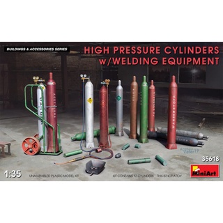 โมเดลประกอบ MiniArt 1/35 MI35618 HIGH PRESSURE CYLINDERS