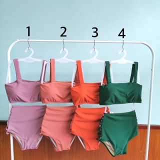 Margaret bikini swimsuit ชุดว่ายน้ำผู้หญิง ผ้าว่ายน้ำ100%