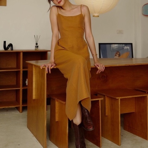 ภาพหน้าปกสินค้าBeigebased Maisie Dress ชุดเดรสรับซัมเมอร์ พร้อมส่งทั้ง 2 สี ผ้า Viscose Linen จากร้าน beige.based บน Shopee