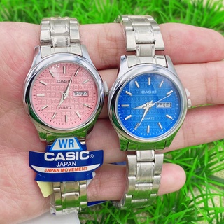 นาฬิกาข้อมือคาสิโอ้  สายเลท เหมาะสำหรับผู้หญิง มีให้เลือก 3 สี หน้าจอขนาด 28 มม. แถมกล่อง