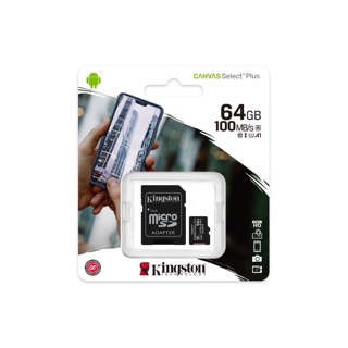 ภาพหน้าปกสินค้า[แท้ พร้อมส่ง] Kingston Micro SD Card เมมโมรี่การ์ด แท้ 64GB รุ่น Canvas Select Plus รับประกันตลอดชีพ Life Time Warranty ที่เกี่ยวข้อง