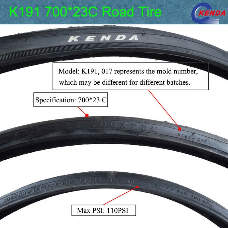 kendaยางจักรยานถนนยาง700-23-28-32-35-38cถนนจักรยานยางtayar-basikal-k191-k193ขี่จักรยานชิ้นส่วน