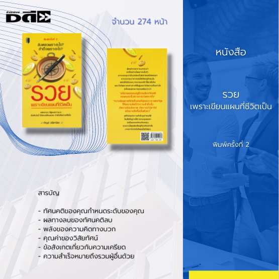 หนังสือ-รวย-เพราะเขียนแผนที่ชีวิตเป็น-พิมพ์ครั้งที่-2-ชีวิตสำเร็จได้-ด้วยการเปลี่ยนแปลงวิธีการคิดและกำหนดทัศนคติของคุณ