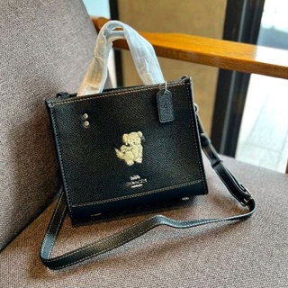 COACH DEMPSEY TOTE WITH HAPPY DOG