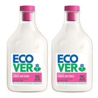ECOVER น้ำยาปรับผ้านุ่ม อีคอเวอร์ แฟบริก ซอฟเทนเนอร์ กลิ่นดอกแอปเปิ้ล และอัลมอนด์ ชุดละ 2 ขวด ขวดละ 750 มิลลิลิตร / ECOV