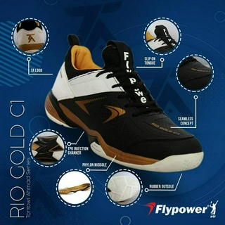 [ใส่โค้ด INC12LF ลดเพิ่ม 70-]รองเท้าแบดมินตัน Flypower รุ่น RIO GOLD C1